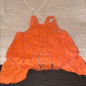 Orange tank top